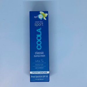 COOLA Classic Face Sport, Broad Spectrum SPF 50, White Tea Moisturizer *NEW*